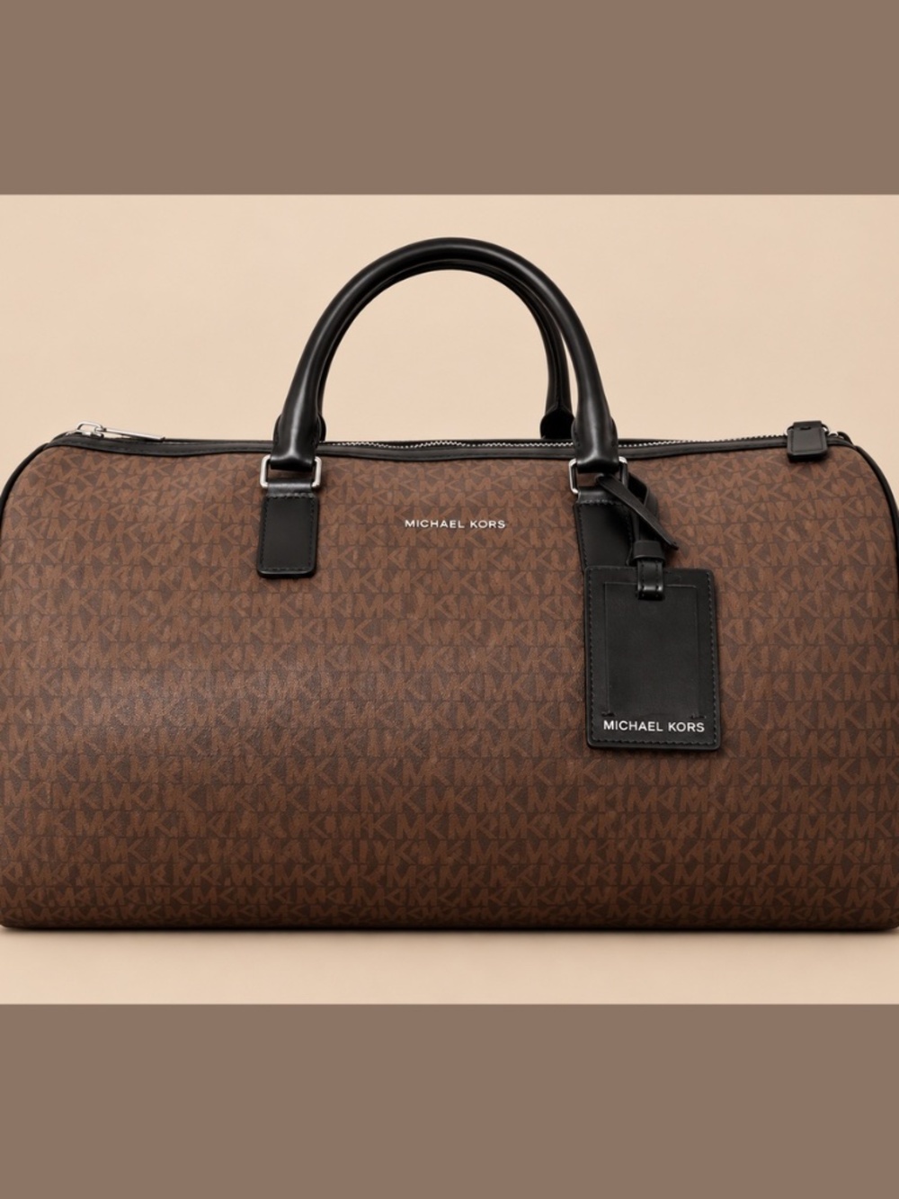 Michael Kors Signature Logo Weekender/Duffel Travel Bag w/ shoulder strap incl.